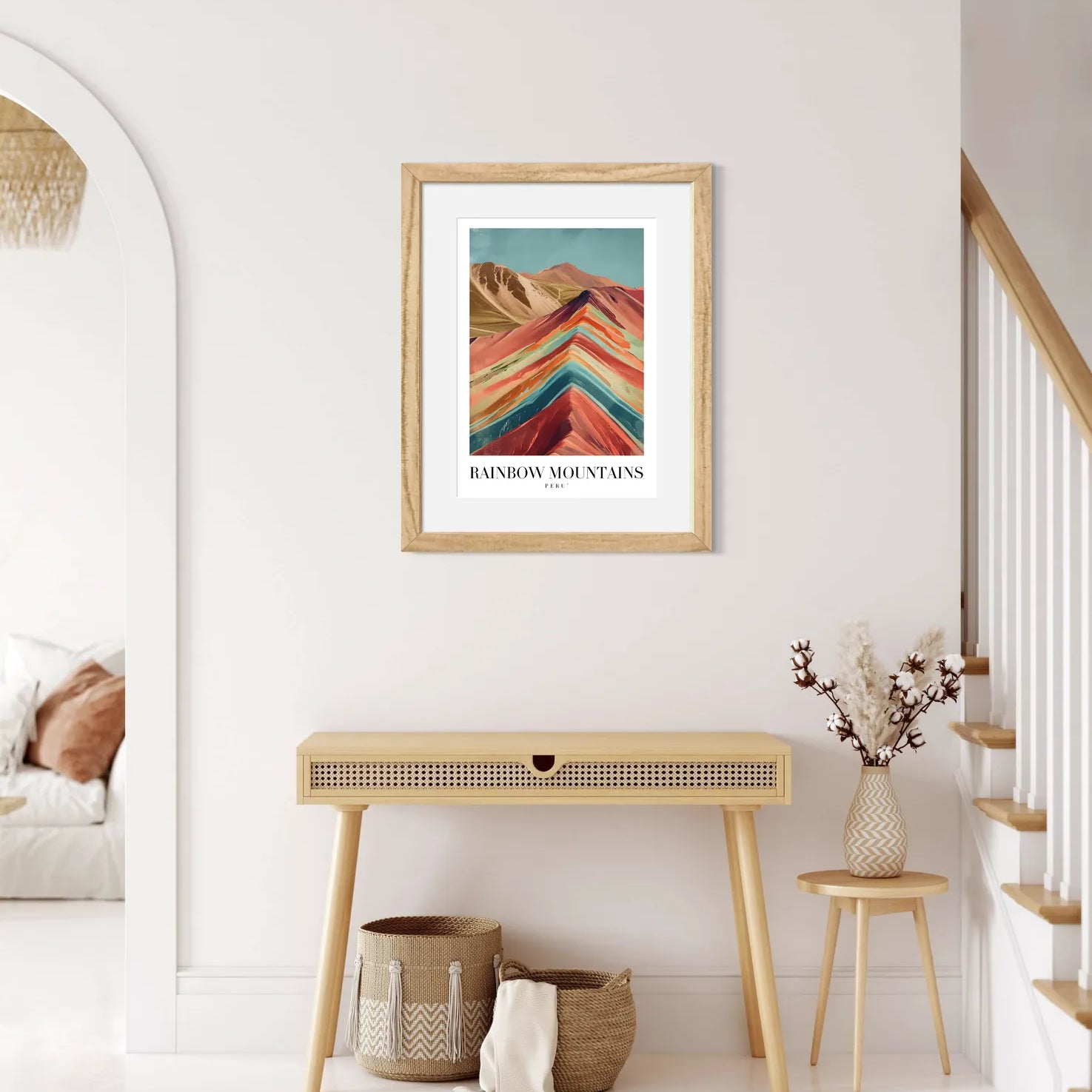 The Colourful Rainbow Mountains of Peru: A Natural Wonder Art Print