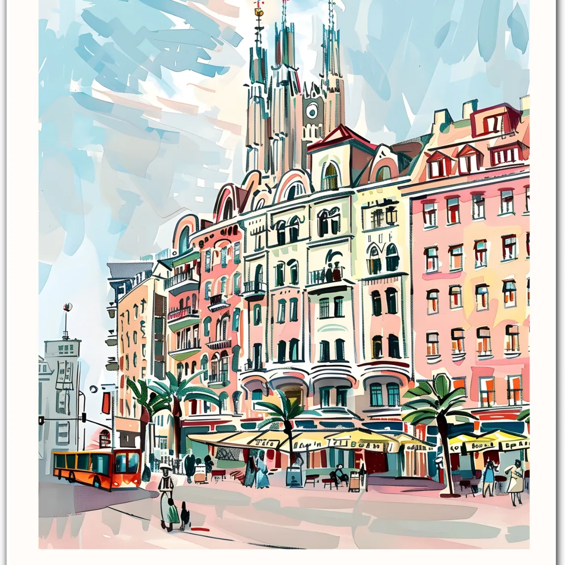 Riga Latvia Art Print – Charming Cityscape