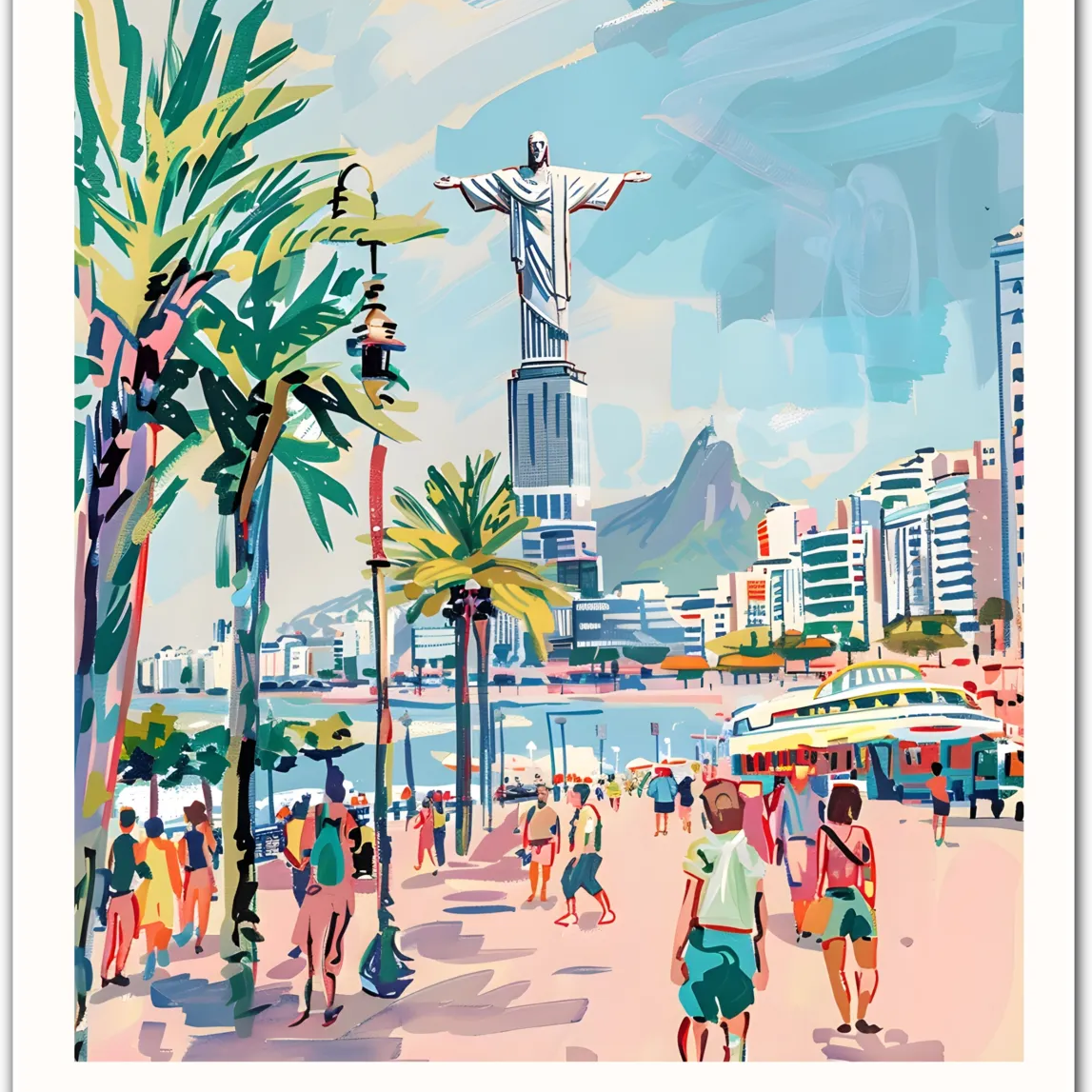Rio de Janeiro Brazil Art Print – Iconic Landscape