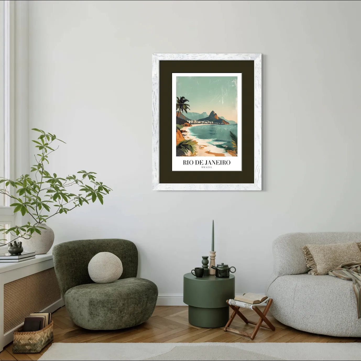Tropical Rio de Janeiro: Iconic Beaches and Sugarloaf Mountain Art Print