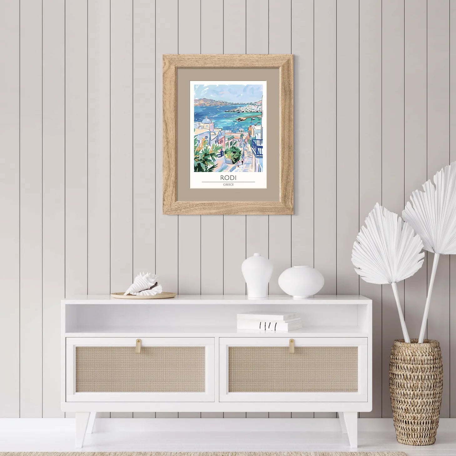 Rodi Coastal View with Sandy Beaches Art Print 2