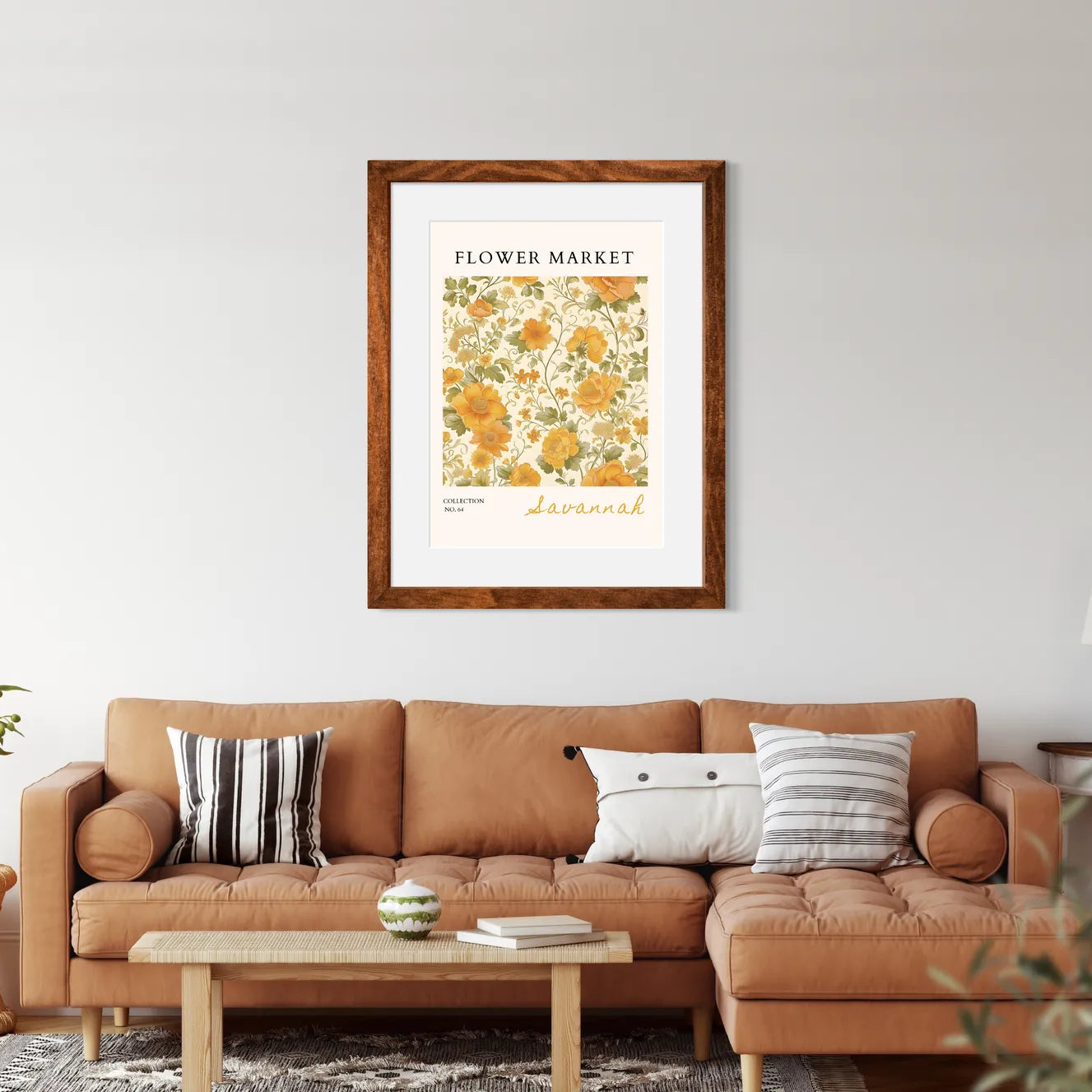 Savannah Blossoms – Golden Southern Floral Art Print