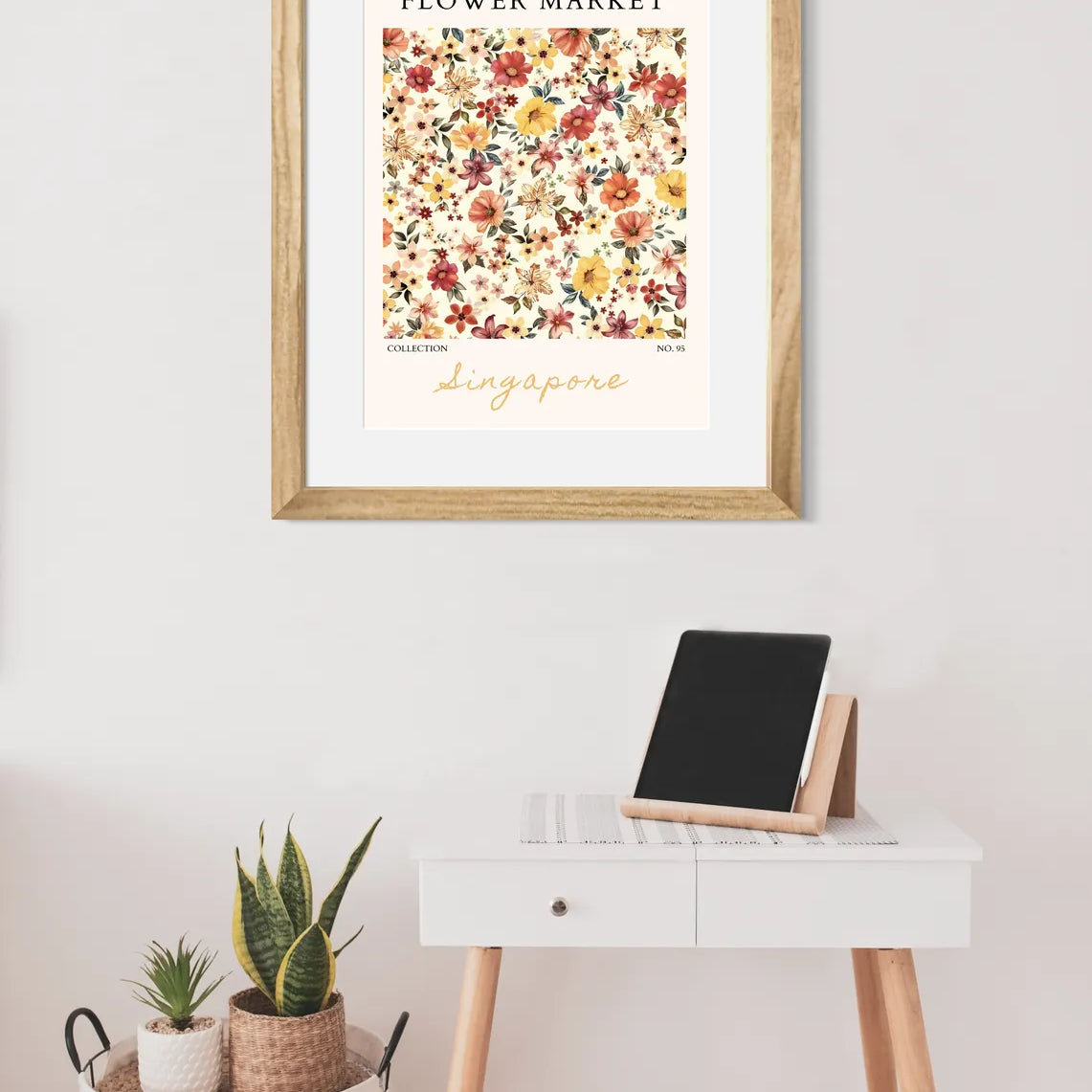 Tropical Bloom Burst – Singapore Botanical Wall Art