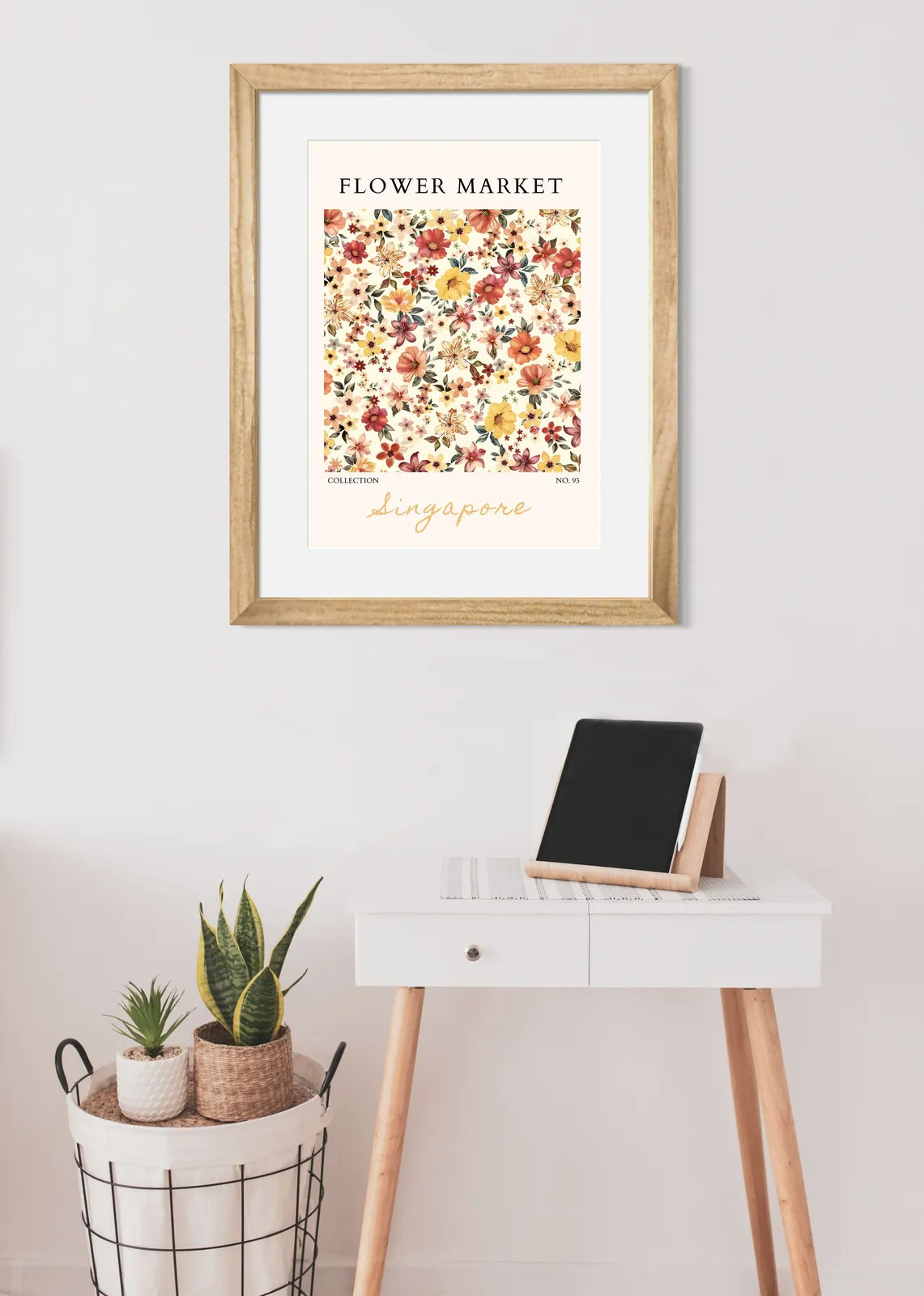 Tropical Bloom Burst – Singapore Botanical Wall Art