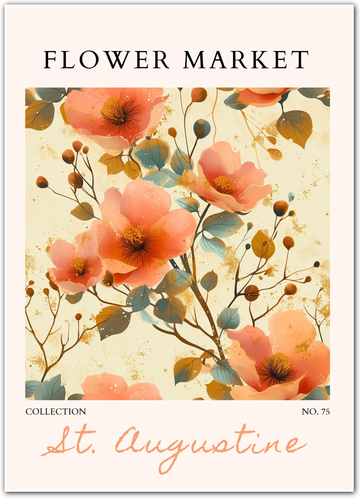 Golden Coral Blossoms – St. Augustine Florals