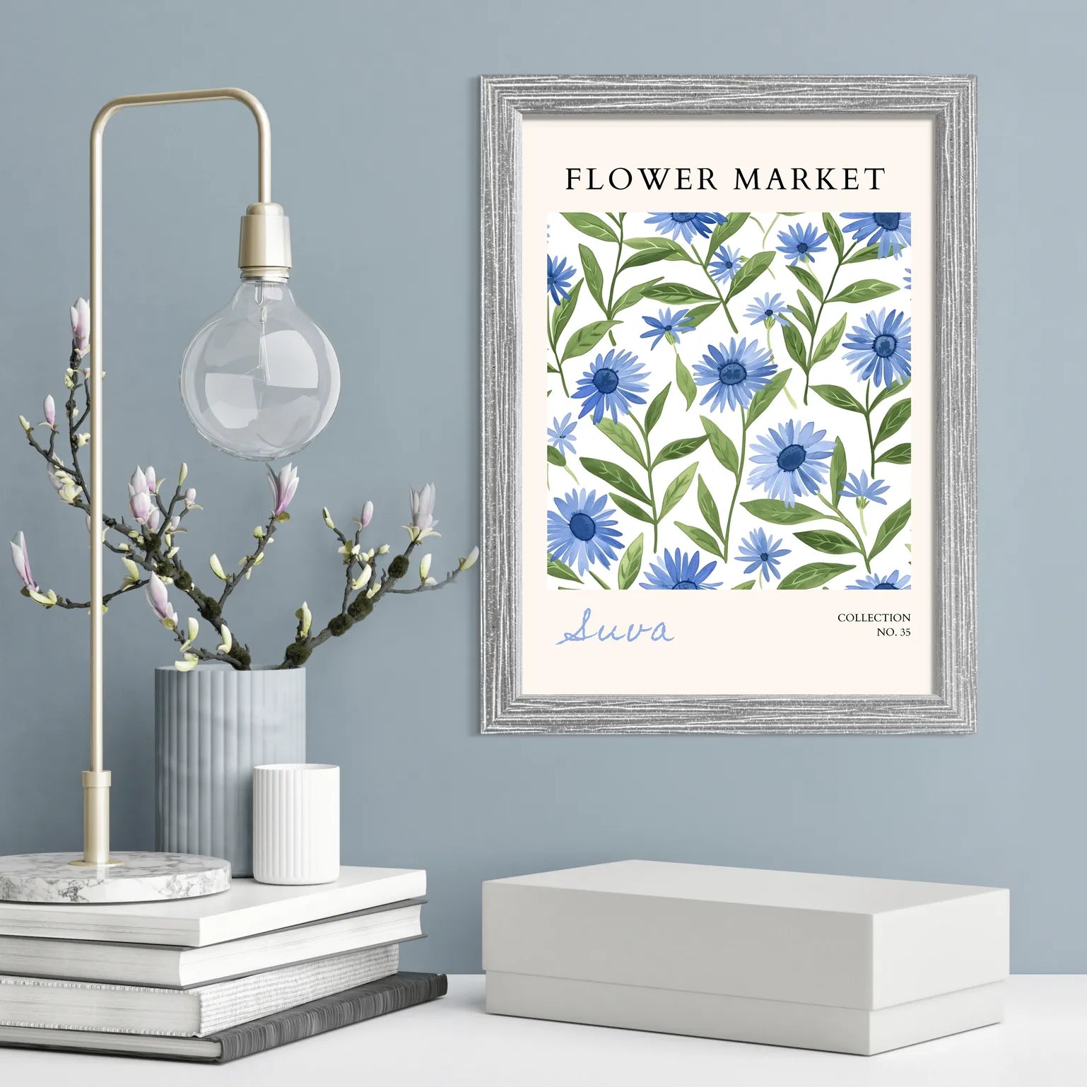 Pacific Blues – Suva Island Floral Print