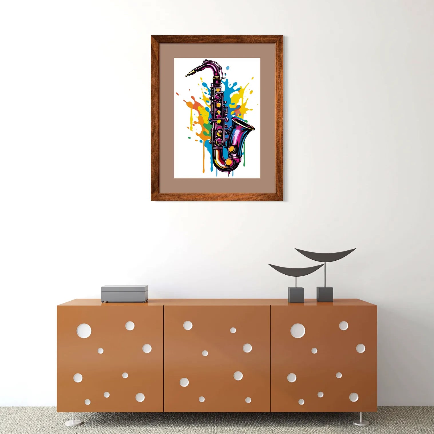 Sax Colour Splash Pop Art Print 2