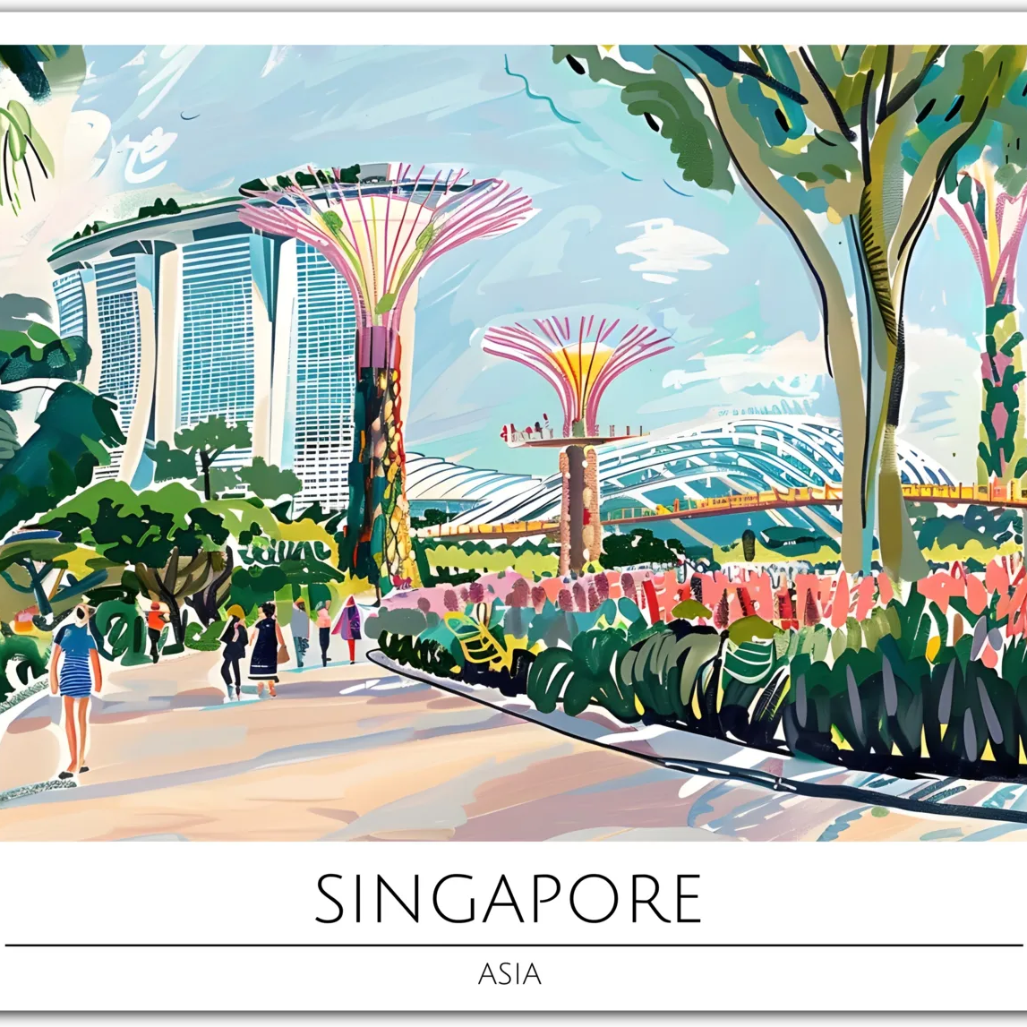 Singapore’s Garden City: Futuristic Greens and Skyline