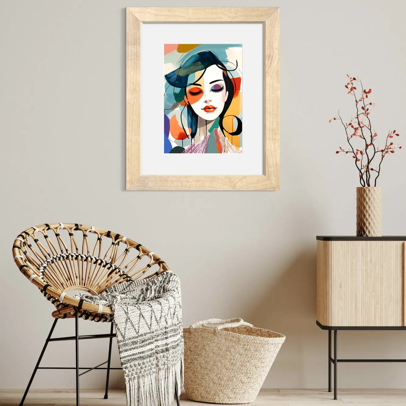 Blocks Of Colour Beauty Illustration Artwork 2