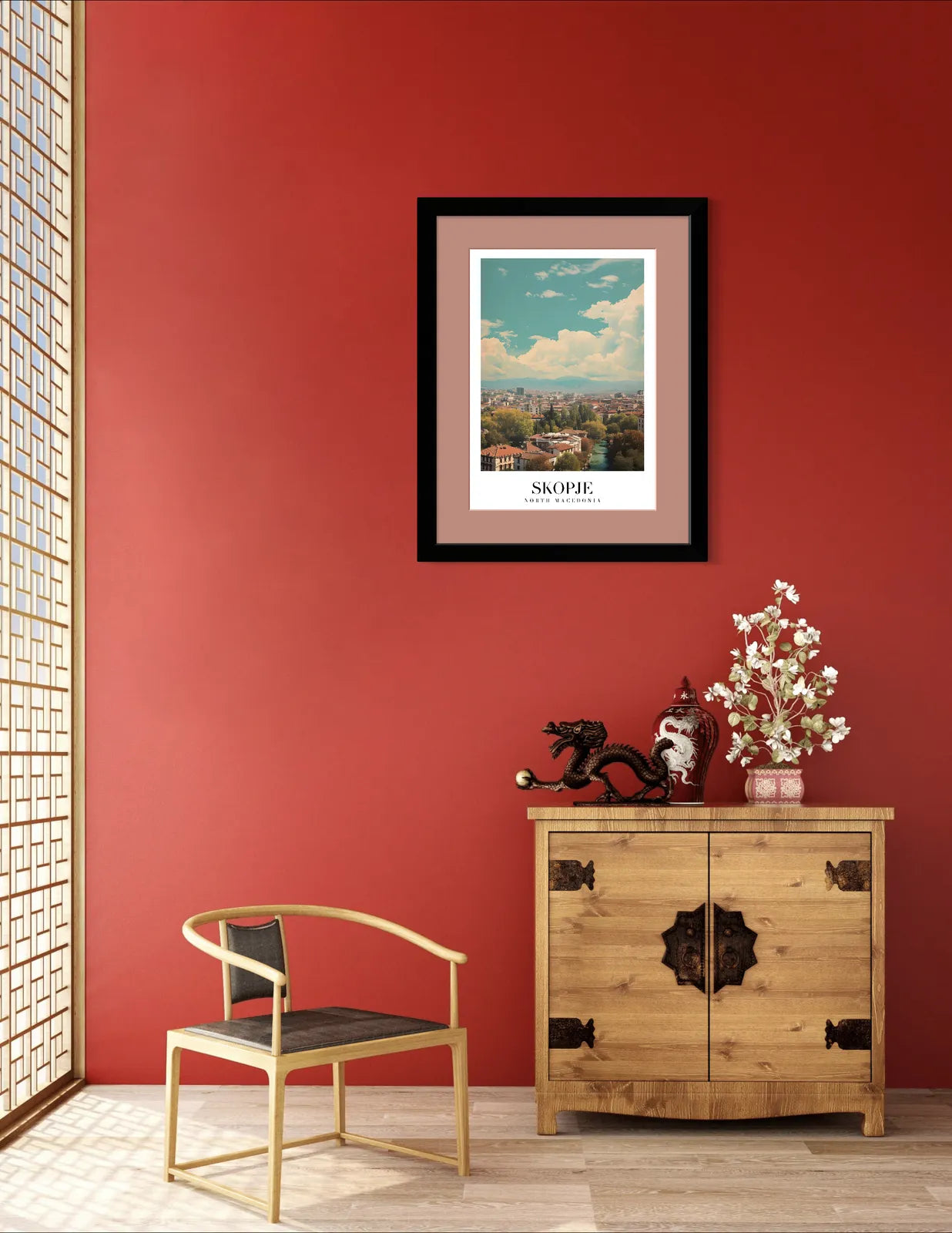 Skopje City Views: Modern Macedonia Art Print