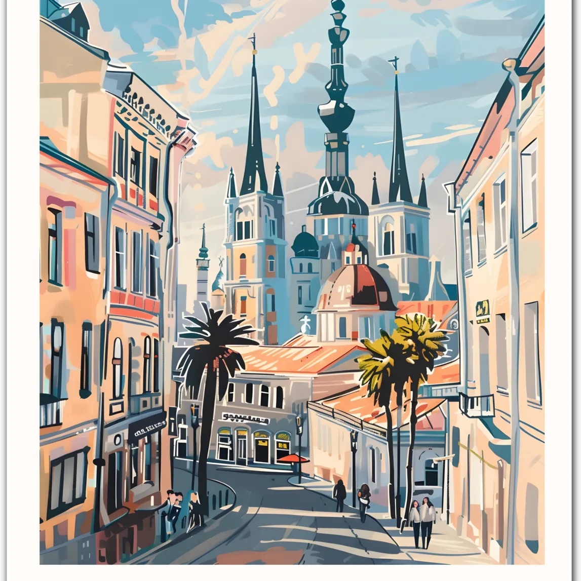 Tallinn Art Print – Stunning Estonian Architecture and Historic Streets