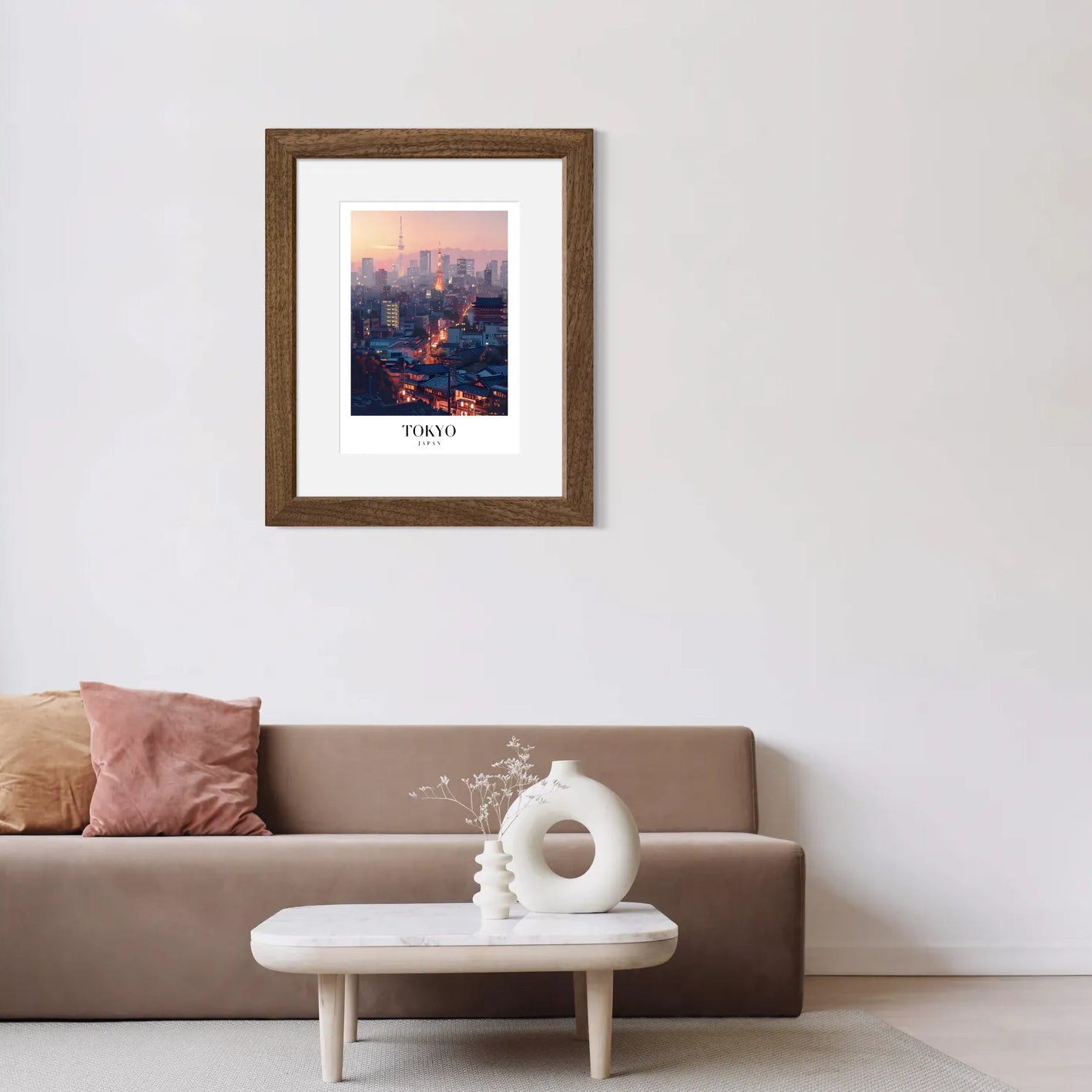 Tokyo at Dusk: Neon City Lights Art Print