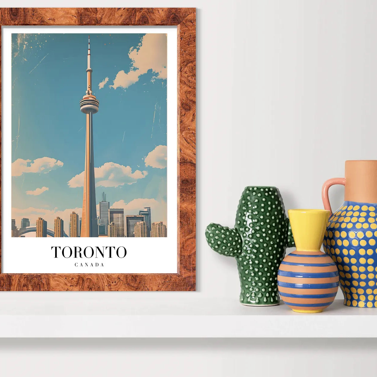Toronto’s Iconic CN Tower: Canadian Cityscape Art Print