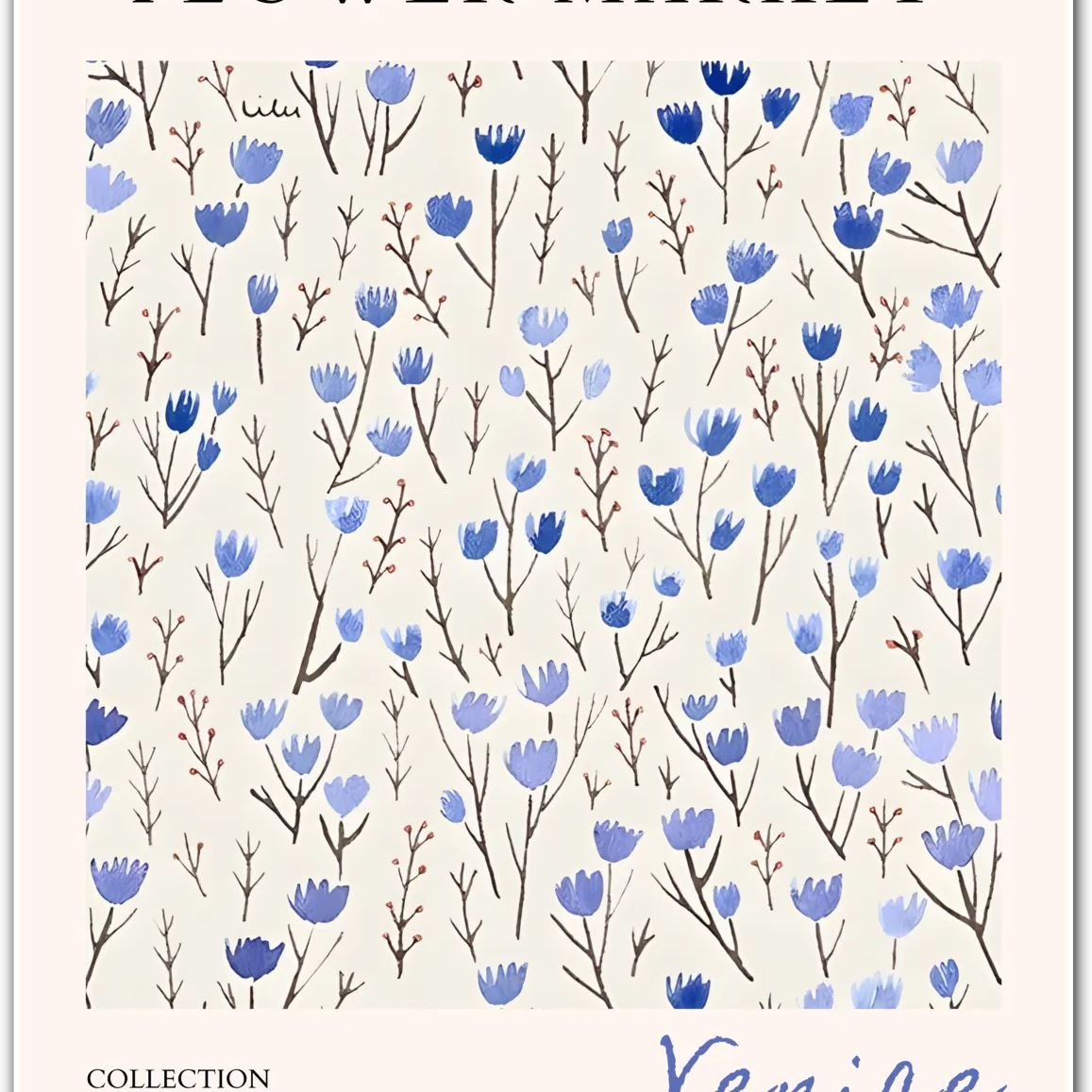 Canal Garden Sprigs – Venice Blue Floral