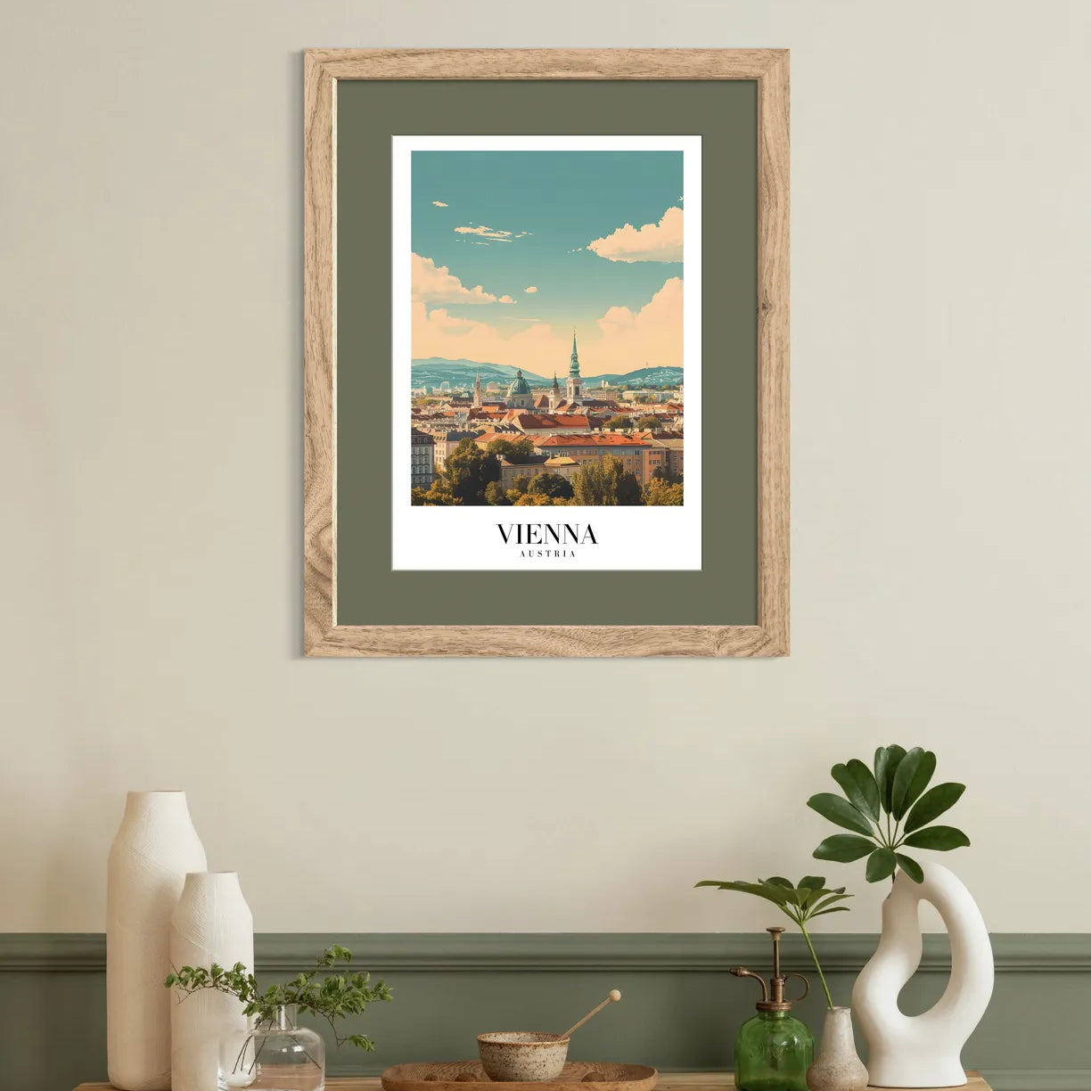 Vienna’s Historic Skyline: Timeless Austrian Cityscape Art Print