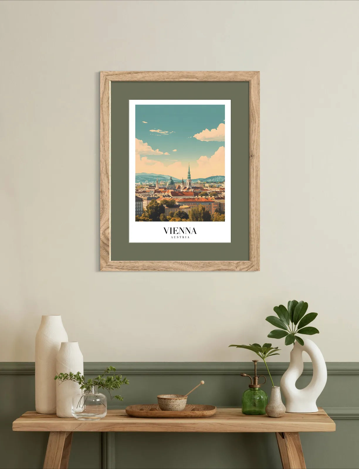 Vienna’s Historic Skyline: Timeless Austrian Cityscape Art Print
