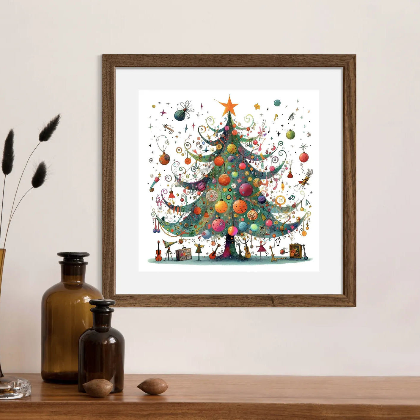 Vibrant Explosion of Festive Cheer Art Print 2