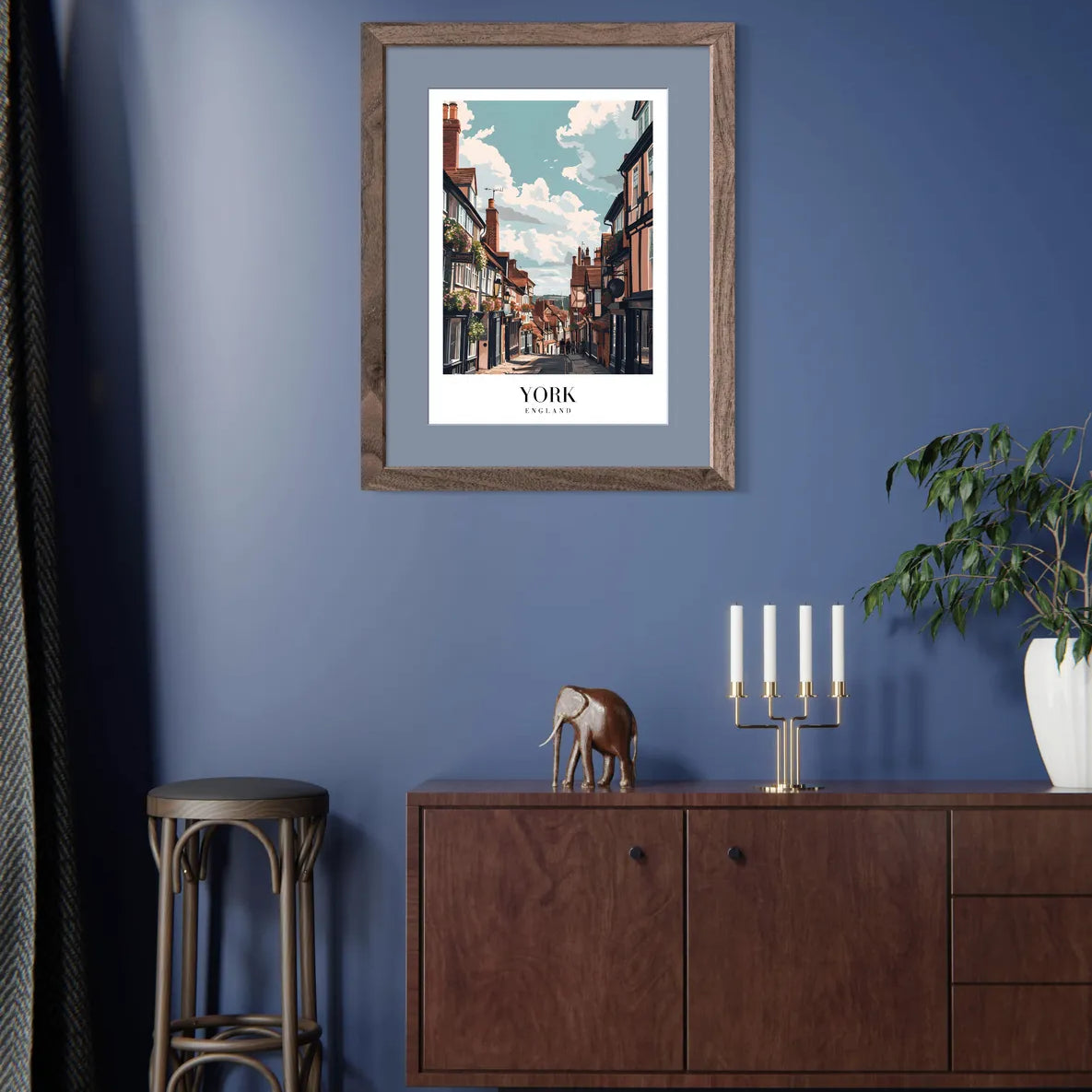 Charming York: Historic English Streetscape Art Print