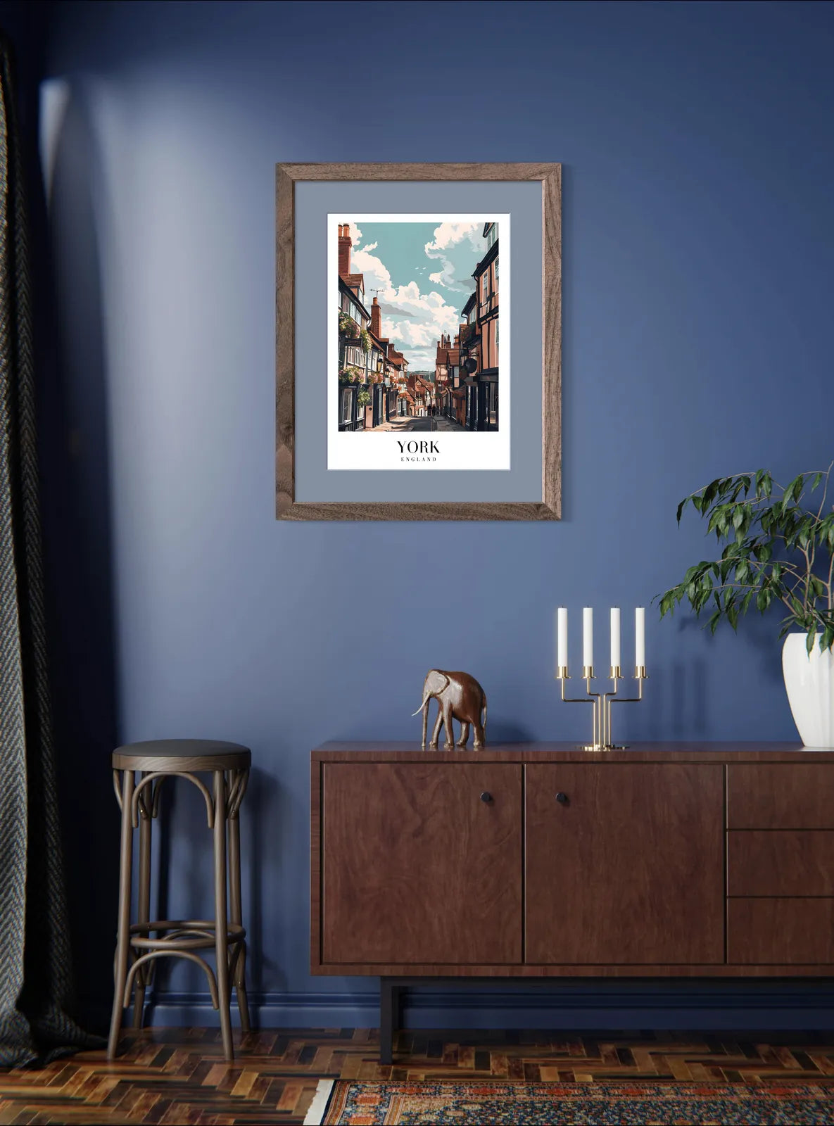Charming York: Historic English Streetscape Art Print