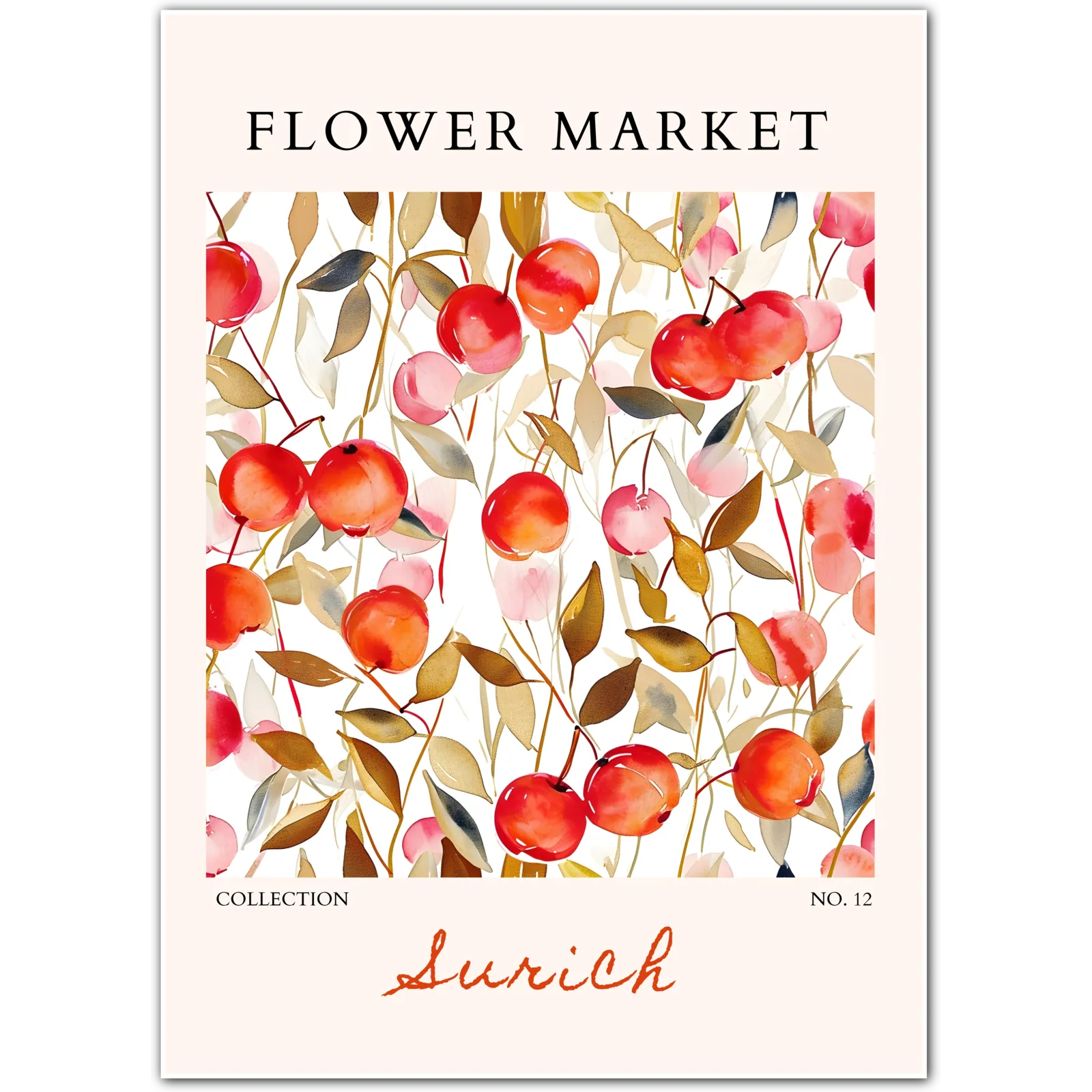Orchard Glow – Zurich Fruit Blossom Print