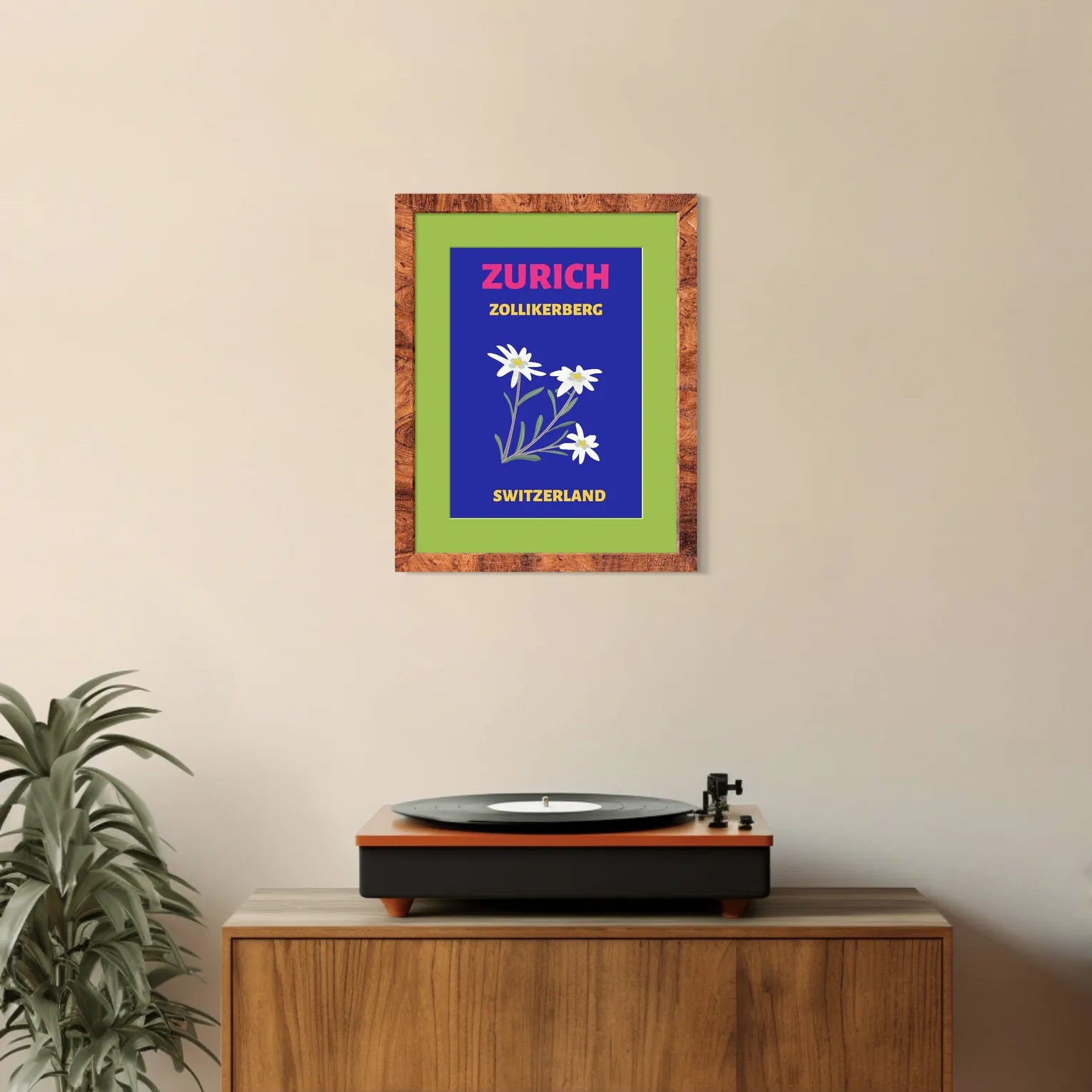 Zurich Switzerland Art Print – Edelweiss Alpine Flowers