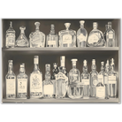 Vintage Aged Spirits Bar Shelf Art Print