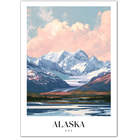 Alaska USA Art Print – Majestic Snow-Capped Mountains and Wilderness