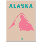 Alaska Glacial Mountain Minimalist Art Print