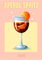 Aperol Spritz Cocktail Art Print 3