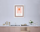 Aperol Spritz Cocktail Art Print – Retro Pink Bar Decor 2