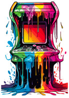 Funky Paint Splash Arcade Machine Artwork 3