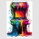 Funky Paint Splash Arcade Machine Artwork 1