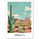 Arizona USA Art Print – Desert Landscape and Monument Valley