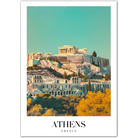 Athens Greece Art Print – Parthenon and Ancient Ruins in Warm Tones