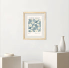 Beirut Daisy Dream – Elegant Botanical in Soft Blue and Cream