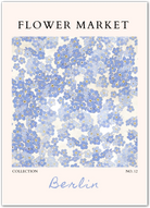 Berlin Blue Whisper – Soft Floral Print in Pastel Blue