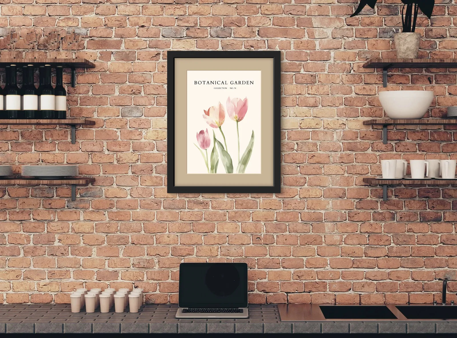 Painter’s Garden – Stylised Poppies in Bloom