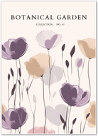 Dusky Petals – Mauve Meadow Bloom Print