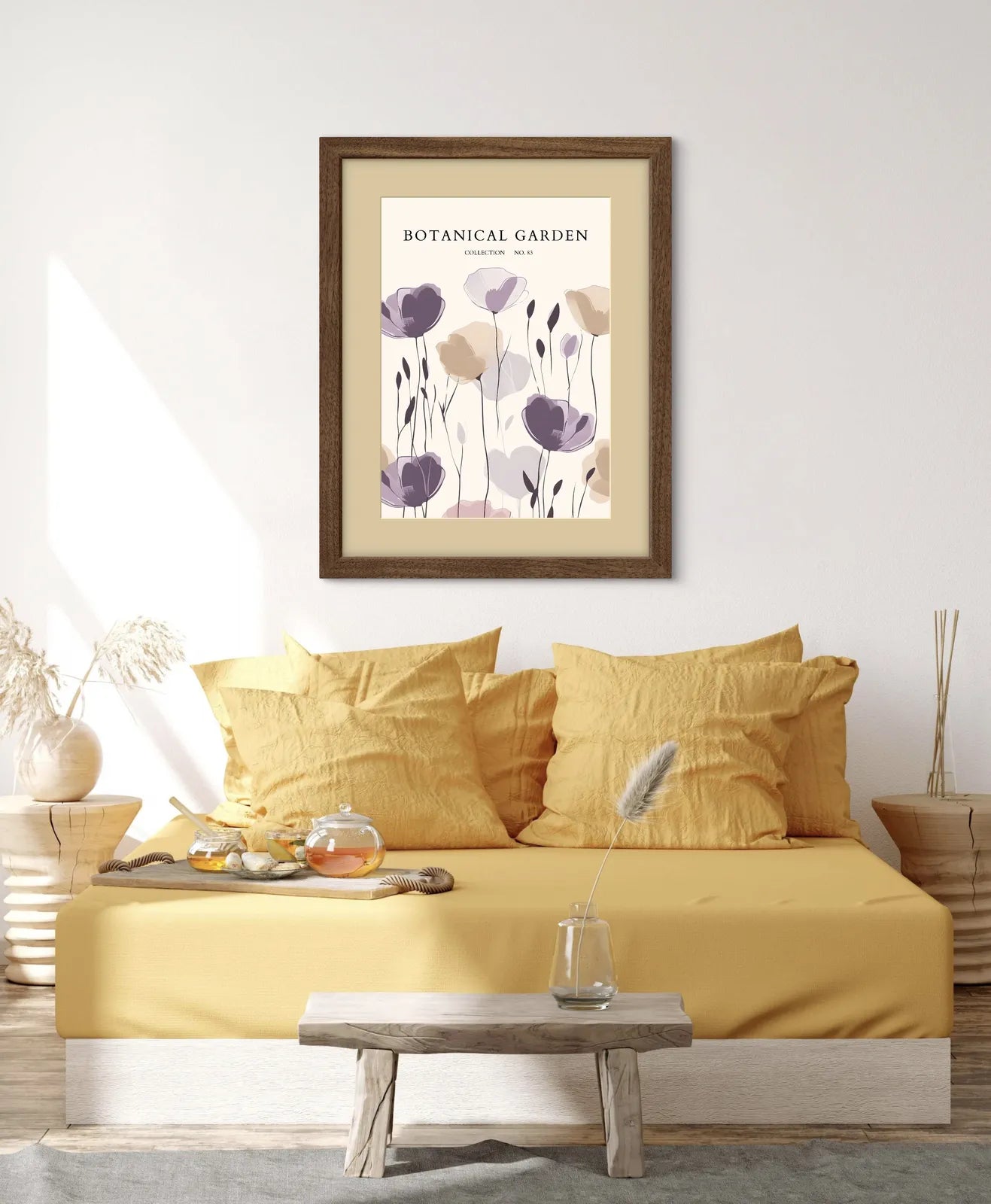 Dusky Petals – Mauve Meadow Bloom Print