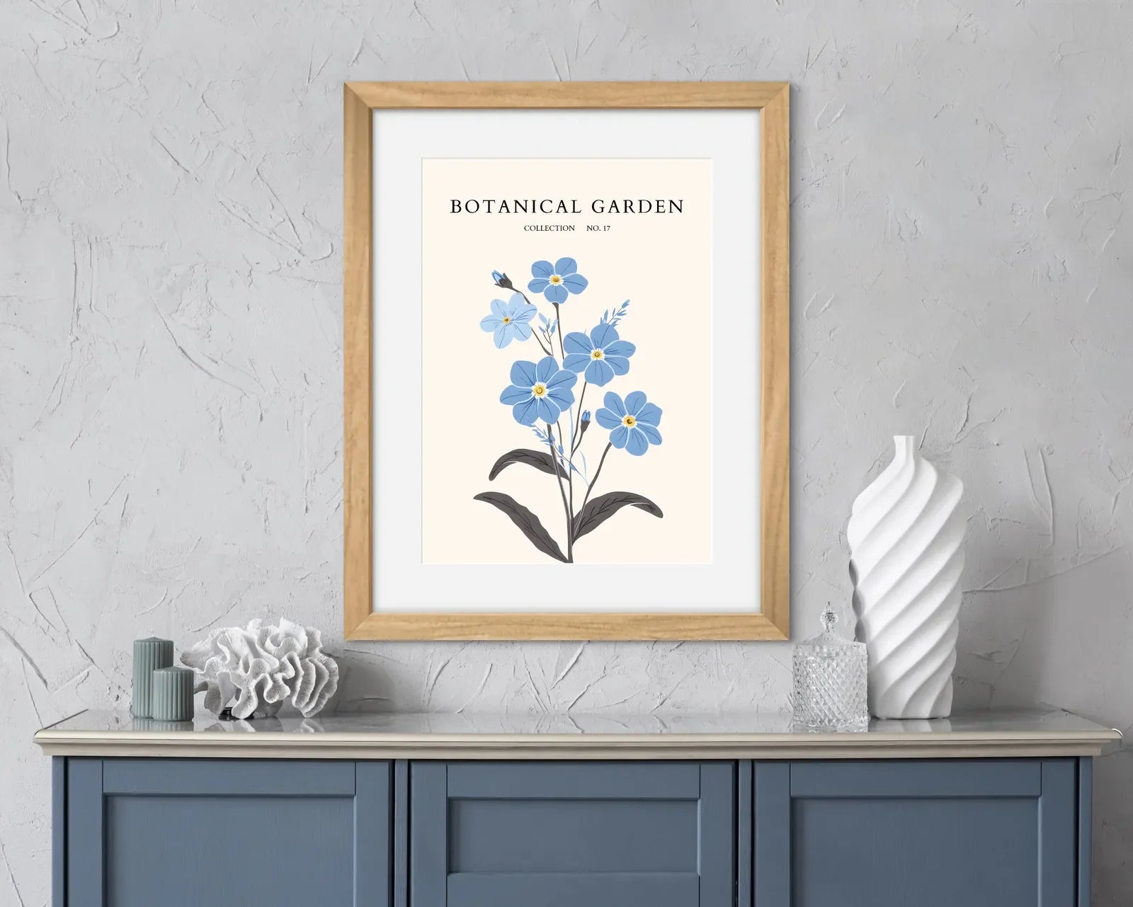 Forget-Me-Not Garden Botanical Wall Art