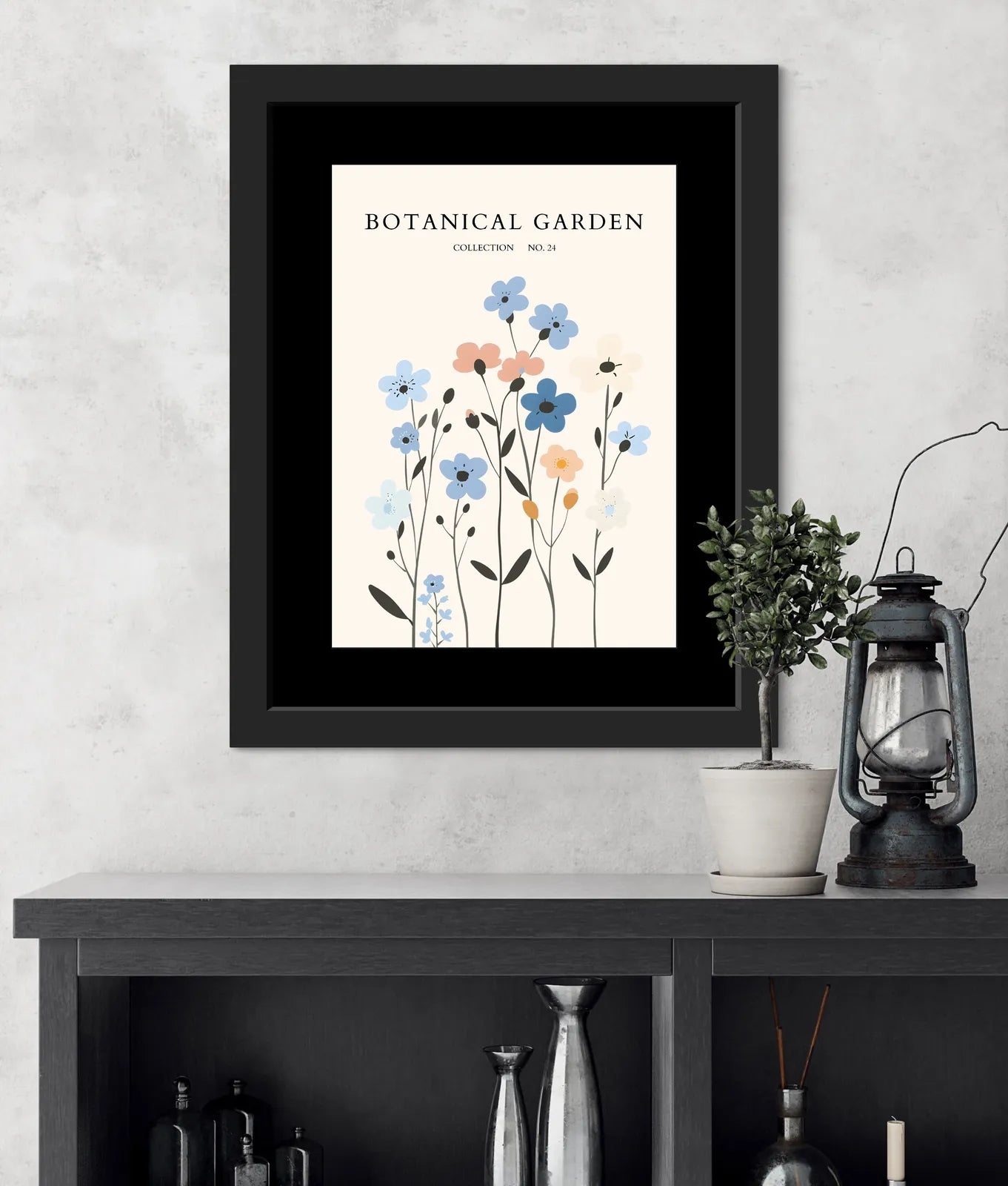 Soft Meadow Whispers Botanical Print