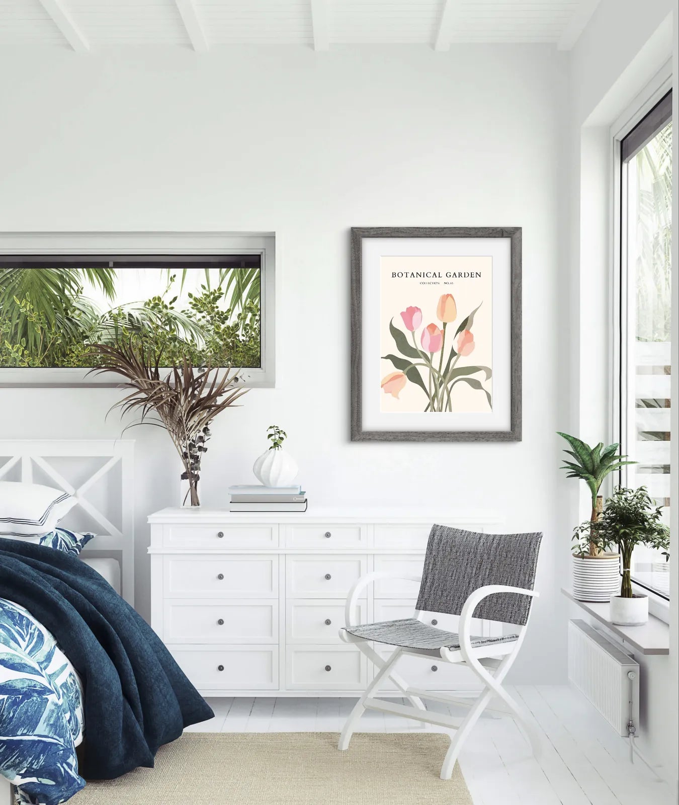 Sunwashed Tulips – Textured Spring Floral Print