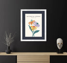 Vibrant Coneflower Trio Botanical Art Print – Echinacea in Modern Pop Colours