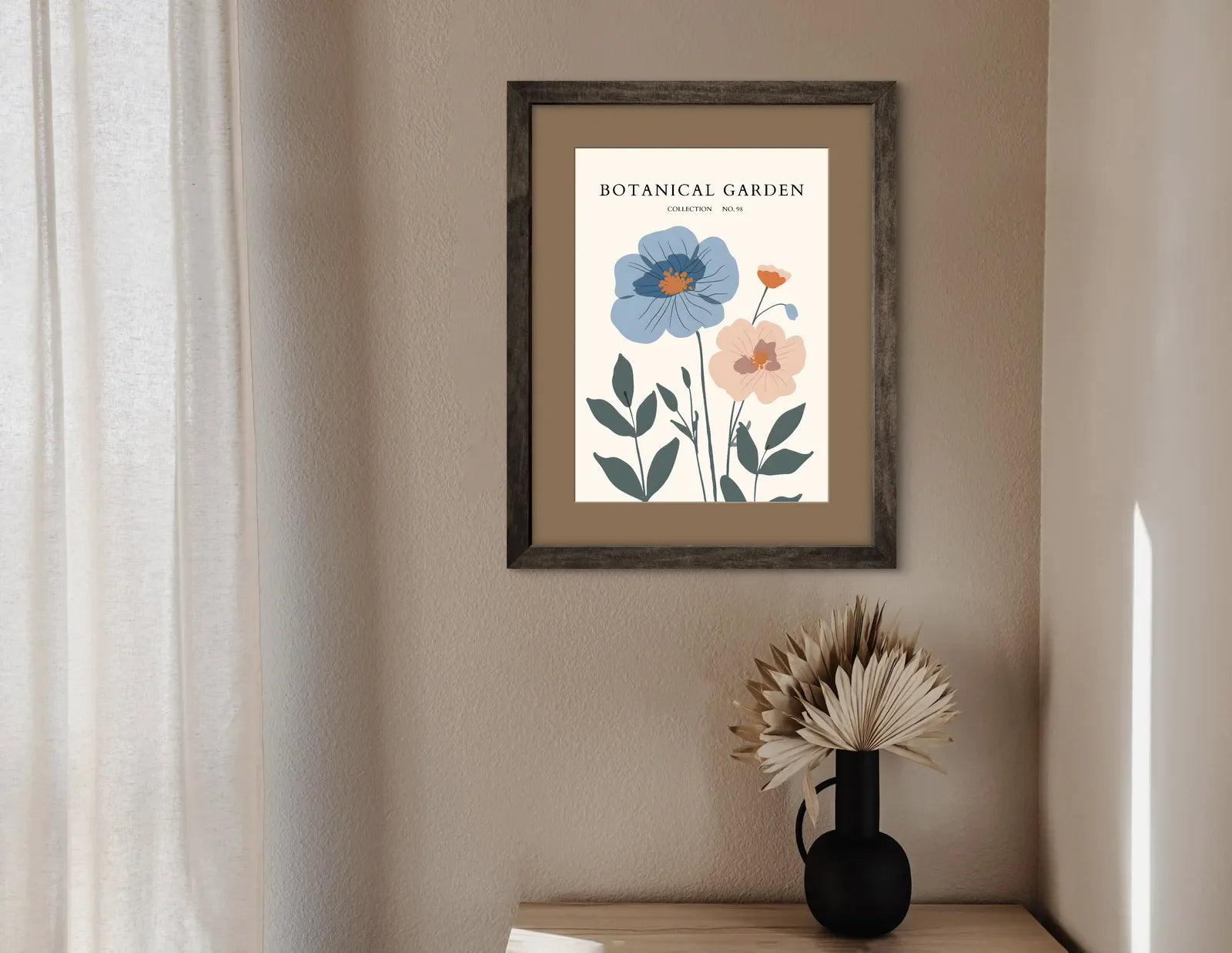 Contrast in Bloom – Bold Garden Flower Art Print