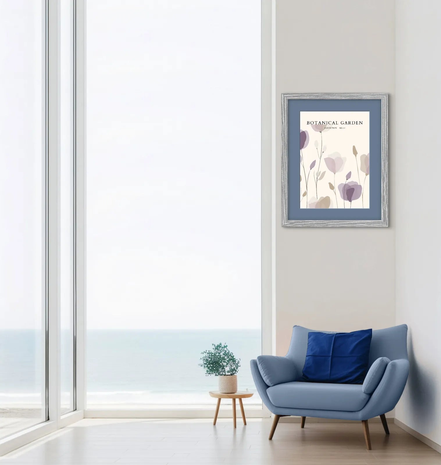 Dusky Petal Drift – Soft Mauve Bloom Art Print