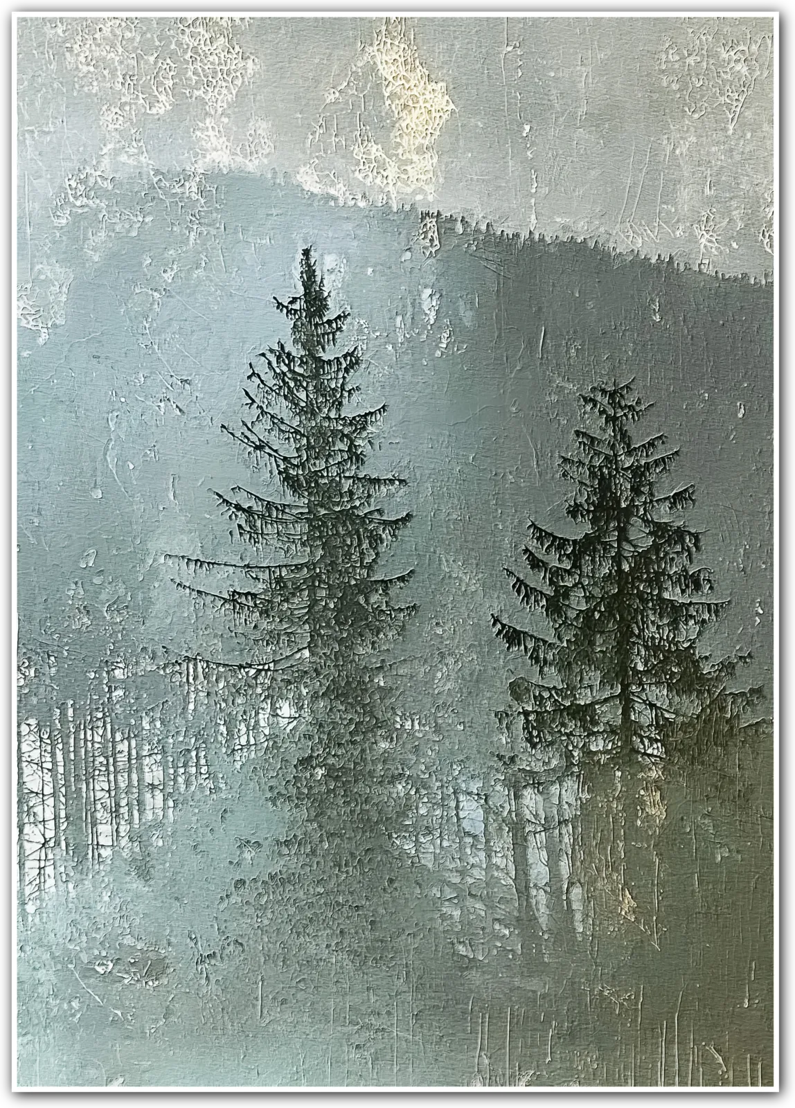 Twilight Pines – Atmospheric Forest Depths Wall Art