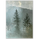 Twilight Pines – Atmospheric Forest Depths Wall Art