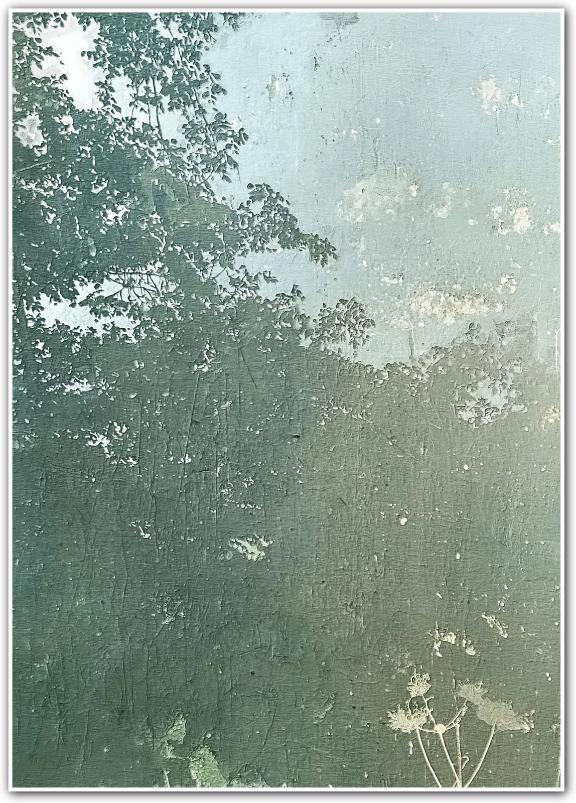 Canopy Shadows – Subtle Forest Layered Botanical Print