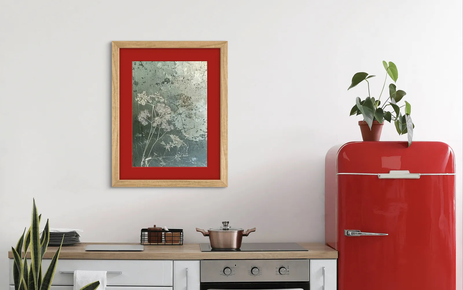 Umbel Reverie – Fine Botanical Art in Verdigris Green