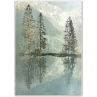 Alpine Silence – Snow-Capped Forest Reflection Print
